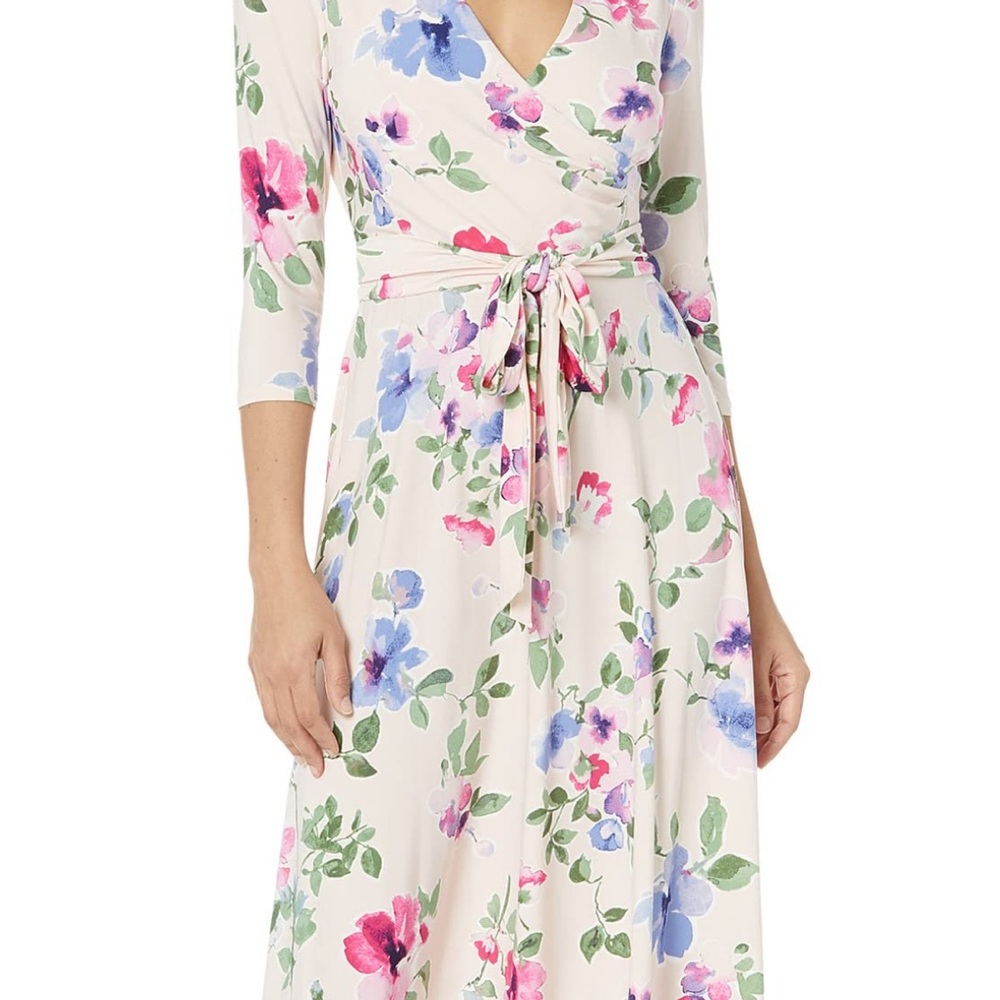 LAUREN Ralph Lauren® Floral Surplice Jersey Dress size 14